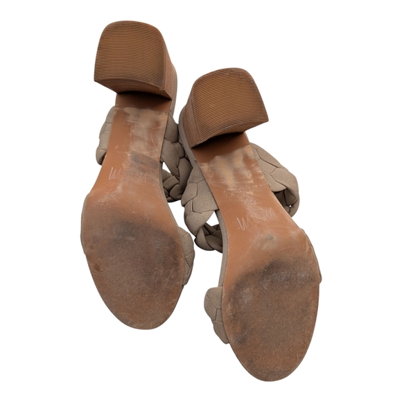 Mi.iM Braided Block Heels Sandals Nude Tan - Picture 6 of 6